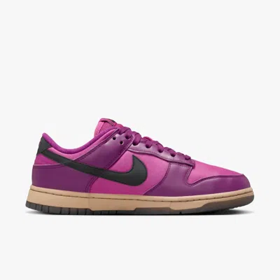 Nike Women's Dunk Low Shoes In Viotech/hot Fuchsia/khaki/black In Multi