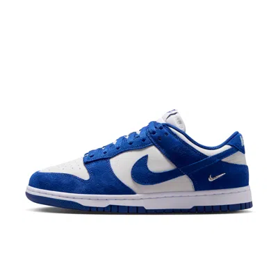 Nike Women's Dunk Low Suede Shoes In Blue