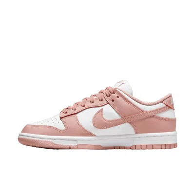 NIKE WOMEN'S DUNK LOW WHISPER SNEAKER IN WHITE,PINK
