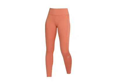 Pre-owned Nike Women's Epic Luxe Peach Leggings In Pink