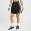 Nike Women's Essential Dri-fit Mesh Basketball Shorts In Black/iron Grey/white
