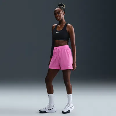 Nike Women's Essential Dri-fit Mesh Basketball Shorts In Pink