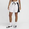 Nike Women's Essential Dri-fit Mesh Basketball Shorts In White/black/white