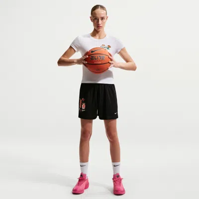 Nike Women's Essential Dri-fit 4" Basketball Shorts In Black