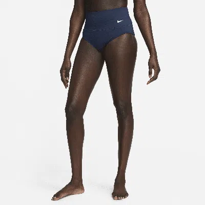 Nike Women's Essential High-waisted Swim Bottoms In Blue