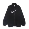 Nike Women's Essential Woven Jacket Black/white In Black/white