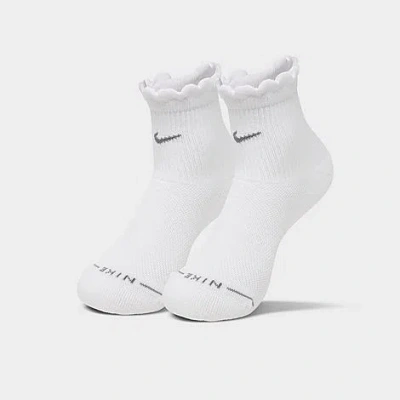 Nike Women's Everyday Elevated Mid-crew Socks (2-pack) In White