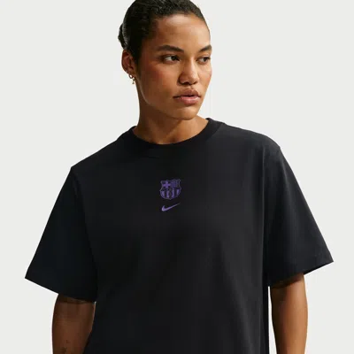 Nike Women's  Fc Barcelona Kobe Soccer T-shirt In Black