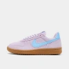 Nike Womens  Field General Suede And Mesh Low-top Trainers In Doll/psychic Blue/gum