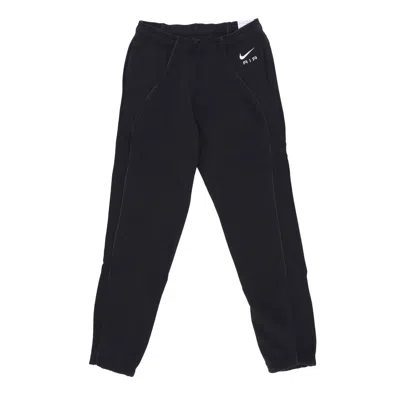 Nike Women's Fleece Tracksuit Pants Sportswear Air Fleece Mid-rise Joggers Black/black/white