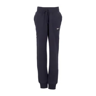 Nike Women's Fleece Tracksuit Pants Sportswear Phoenix Fleece High-waisted Joggers Black/sail In Blue