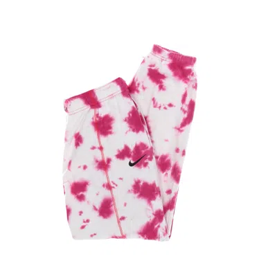 Nike Women's Fleece Tracksuit Pants Sportswear Tie Dye Fleece Pant Active Pink/siren Red/black