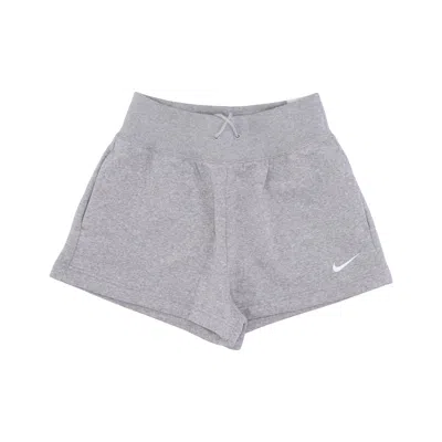 Nike Women's Fleece Tracksuit Shorts Phoenix Fleece Hr Short Dk Gray Heather/sail In Multi