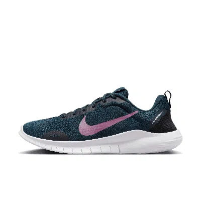 Nike Women's Flex Experience Run 12 Road Running Sneakers From Finish Line In Navy/plum/black