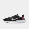 Nike Women's Flex Experience Run 12 Running Shoes (extra Wide Width 2e) In Black/metallic Silver/daybreak/bright Crimson