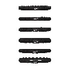 Nike Women's Flex Hair Ties (6 Pack) In Black
