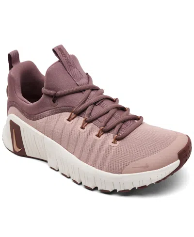 Nike Free Metcon 6 Mesh Sneakers In Pink