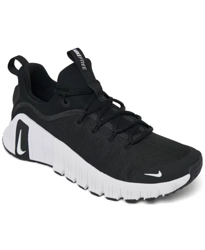 Nike Women's Free Metcon 6 Training Sneakers From Finish Line In White/black