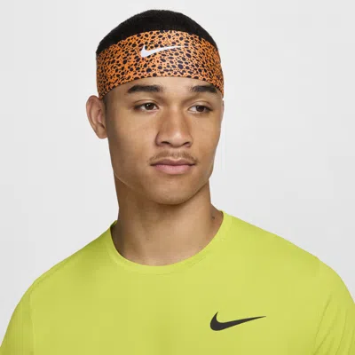 Nike Women's Fury Printed Headband In Orange