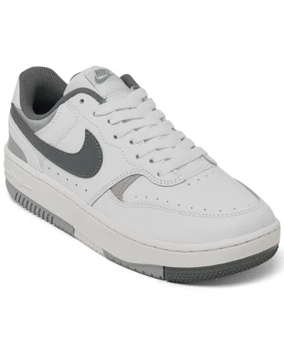 Nike Women's Gamma Force Casual Sneakers From Finish Line In White,smoke Gray
