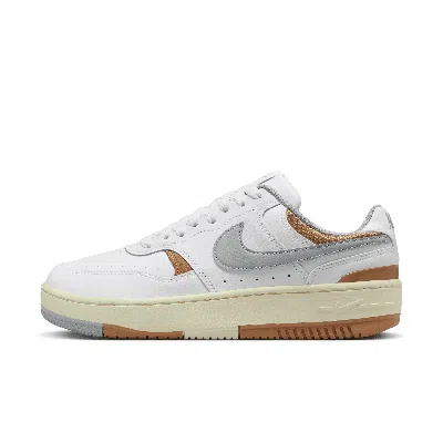 Nike White & Green Gamma Force Sneakers In White/light Pumice/flax/coconut Milk 