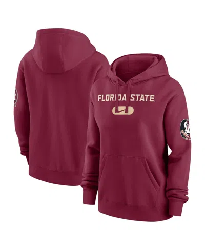 Nike Women's Garnet Florida State Seminoles Club Fleece Pullover Hoodie