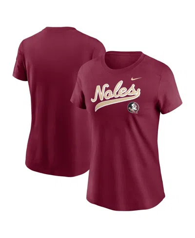 NIKE WOMEN'S GARNET FLORIDA STATE SEMINOLES LOCAL SCRIPT T-SHIRT