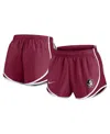 Nike Women's Garnet Florida State Seminoles Primetime Tempo Performance Shorts In Garnet,white