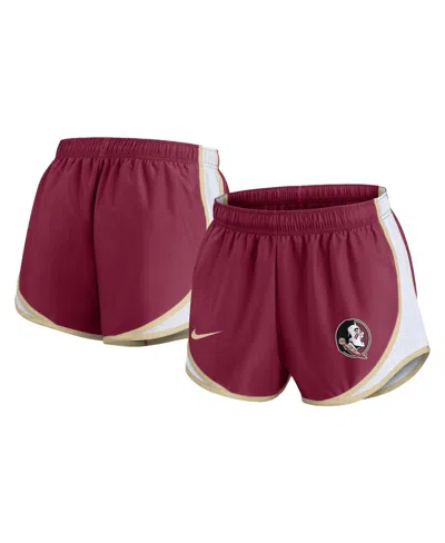 Nike Women's Garnet Florida State Seminoles Spring Break Tempo Performance Shorts
