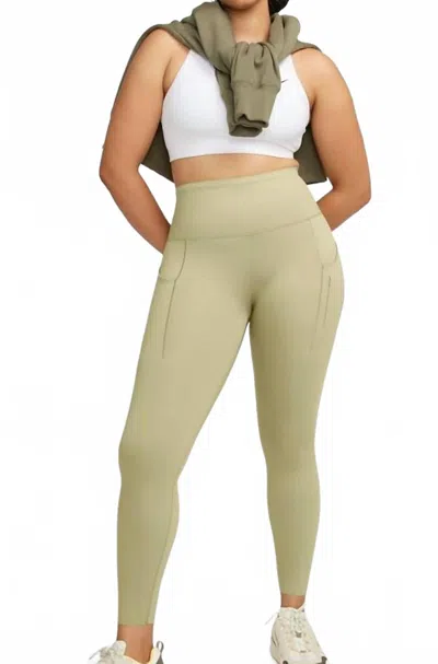 Nike Women's Go Firm-support High-waisted 7/8 Leggings In Olive In Green