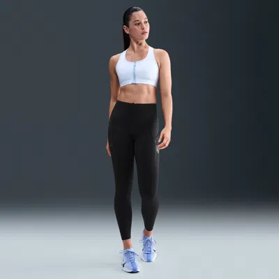 Nike Women's Go High-waisted 7/8 Leggings With Pockets In Black
