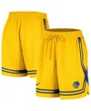 Nike Women's Gold Golden State Warriors Courtside Fly Crossover Performance Shorts