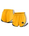 Nike Women's Gold Iowa Hawkeyes Spring Break Tempo Performance Shorts In Gold