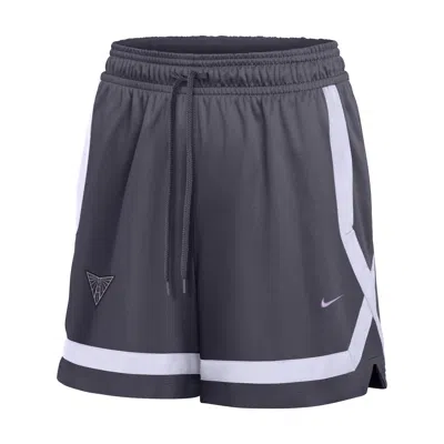 Nike Women's Golden State Valkyries 5" Studio Fleece Basketball Shorts In Grey