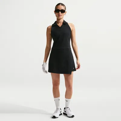 Nike Women's Golf Club Unlined Dri-fit Golf Dress In Black