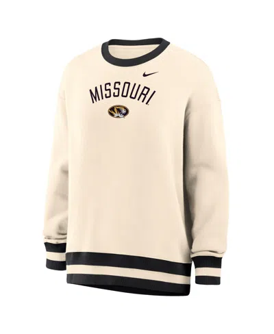 Nike Women's Graphic Crew Neck Cotton-blend Sweatshirt In Yellow