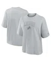 Nike Detroit Lions Arch Boxy  Women's Nfl T-shirt In Gray