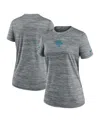 Nike Women's Heather Gray New England Patriots Offensive Line Velocity Performance T-shirt In Gray