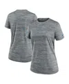 Nike Women's Heather Gray New England Patriots Offensive Line Velocity Performance T-shirt In Gray