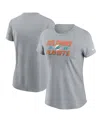 Nike Women's Gray Miami Dolphins 2023 Nfl Playoffs Iconic T-shirt In Gray