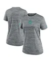 Nike Women's Gray Miami Dolphins Sideline Velocity Performance T-shirt