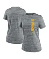 Nike Women's Gray Michigan Wolverines Velocity Performance T-shirt