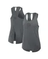 Nike Gray Philadelphia Eagles Glory Crisscross Performance Tank Top In Gray