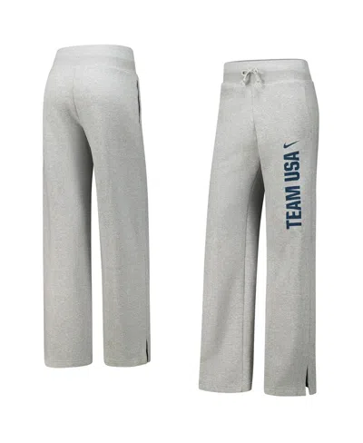 Nike Women's Gray Team Usa Phoenix Casual Fleece Pants