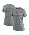 Nike Women's Heather Gray New England Patriots Offensive Line Velocity Performance T-shirt In Gray