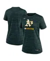 Nike Women's Green Athletics Authentic Collection Velocity Performance T-shirt In Green