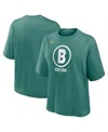 Nike Women's Green Boston Red Sox 2025 City Connect Logo Boxy T-shirt In Green