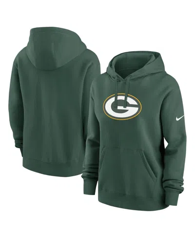 Nike Women's Green Green Bay Packers Club Fleece Pullover Hoodie