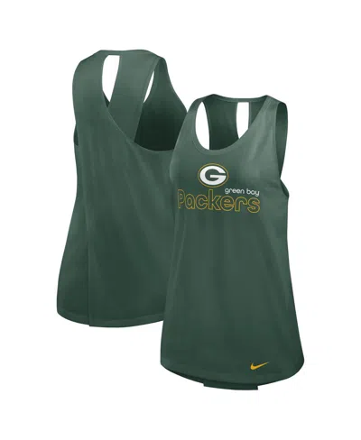 Nike Women's Green Green Bay Packers Plus Size Performance Tank Top