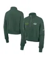 Nike Green Green Bay Packers Primetime Phoenix Half-zip Sweatshirt In Green